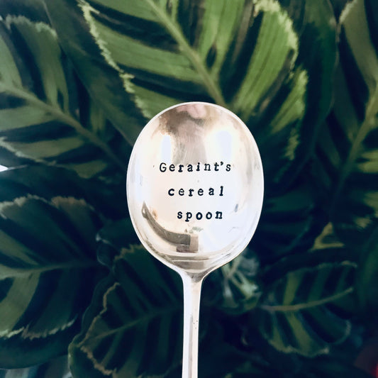 Personalised 'Cereal' Vintage Soup Spoon