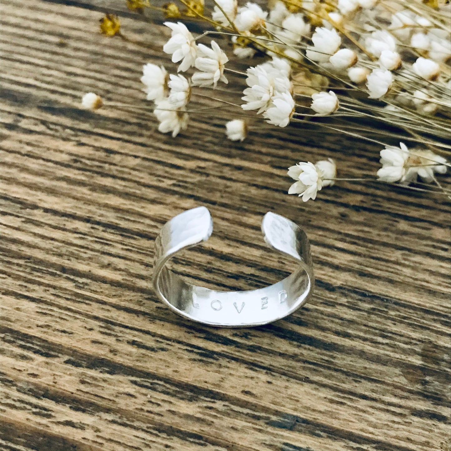 Personalised Sterling Silver Hidden Message Ring