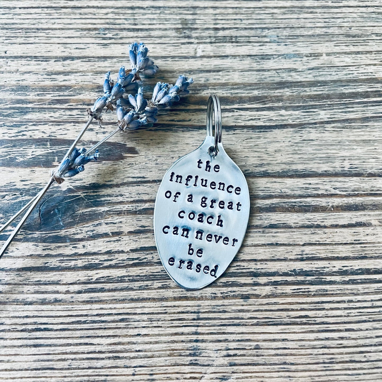 The Influence of a Great Coach Can Never Be Erased - Vintage Spoon Keyring