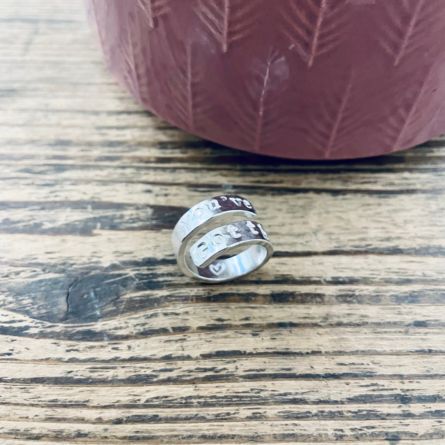 Sterling Silver Affirmation Ring