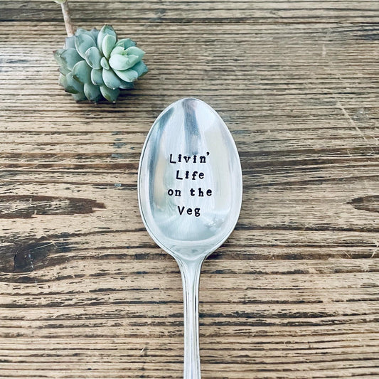 Livin Life on the Veg - Vintage Dessert Spoon