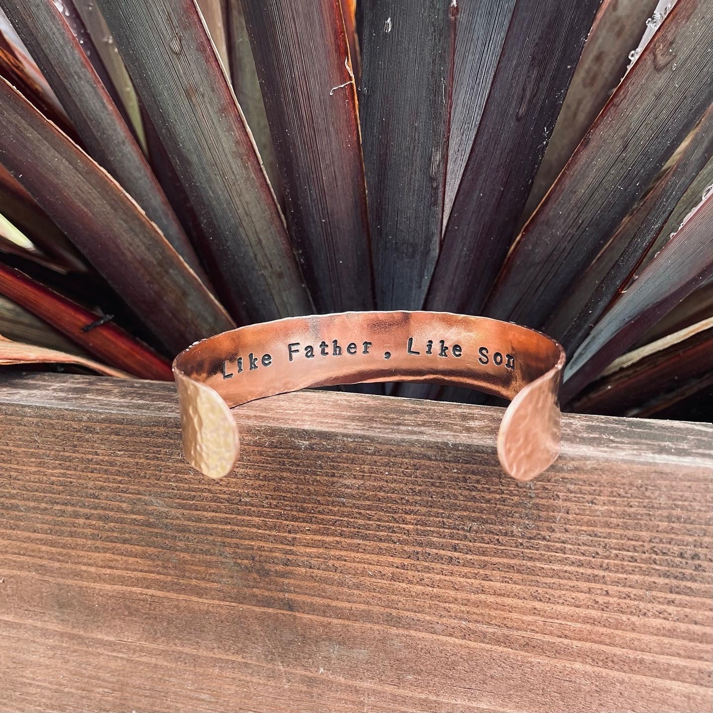 Mens Personalised Copper Cuff