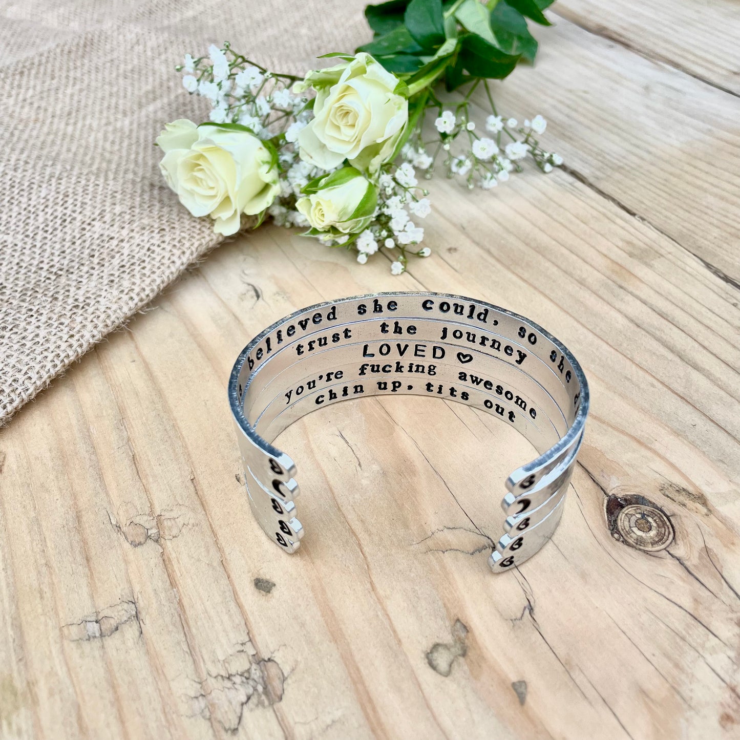Personalised Hidden Message Band